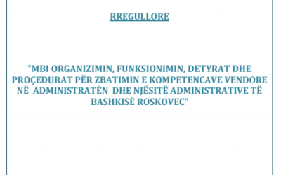 Rregullore Bashkia Roskovec