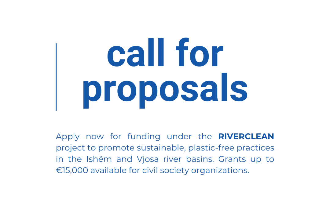 Call for proposal – RiverClean Project