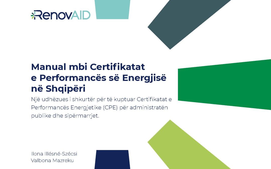 Manual mbi Certifikatat e Performancës së Energjisë në Shqipëri