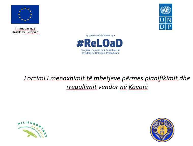 Forcimi i menaxhimit të mbetjeve përmes planifikimit dhe rregullimit vendor në Kavajë