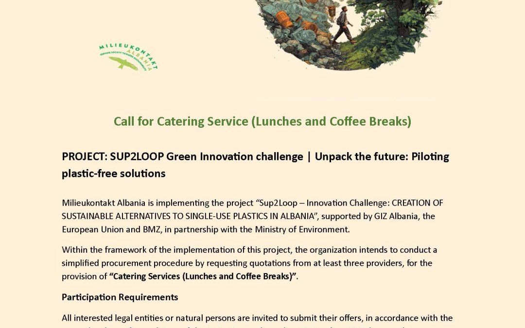 Call for Catering Service (Lunches and Coffee Breaks)