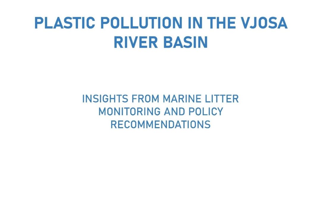 Plastic Pollution in the Vjosa River Basin